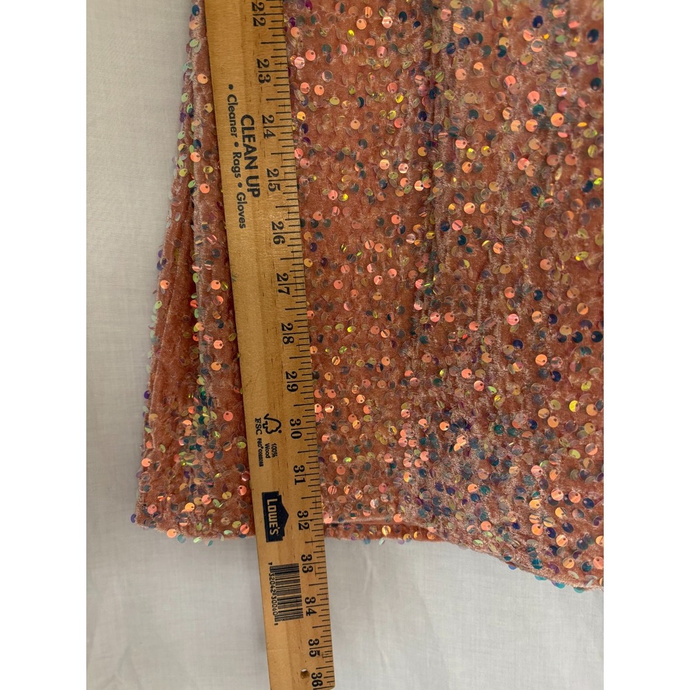 City Triangles Party‎ Dress Junior's Sml Rose Sequin Crisscross Back Y2k - Picture 9 of 9